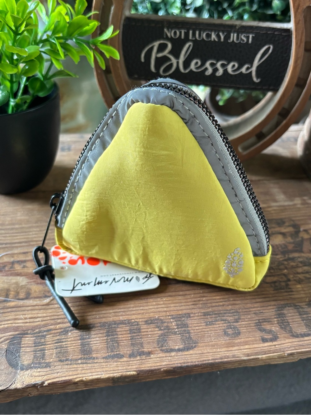 Free People Movement Altitude Yellow Mini Triangle Pouch